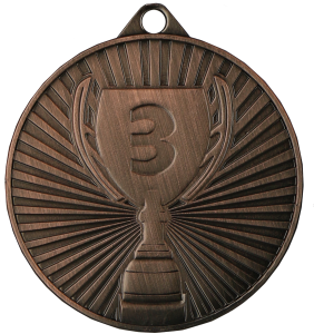 Medal stalowy brązowy MMC4504/B – pucharek, Ø 45 mm