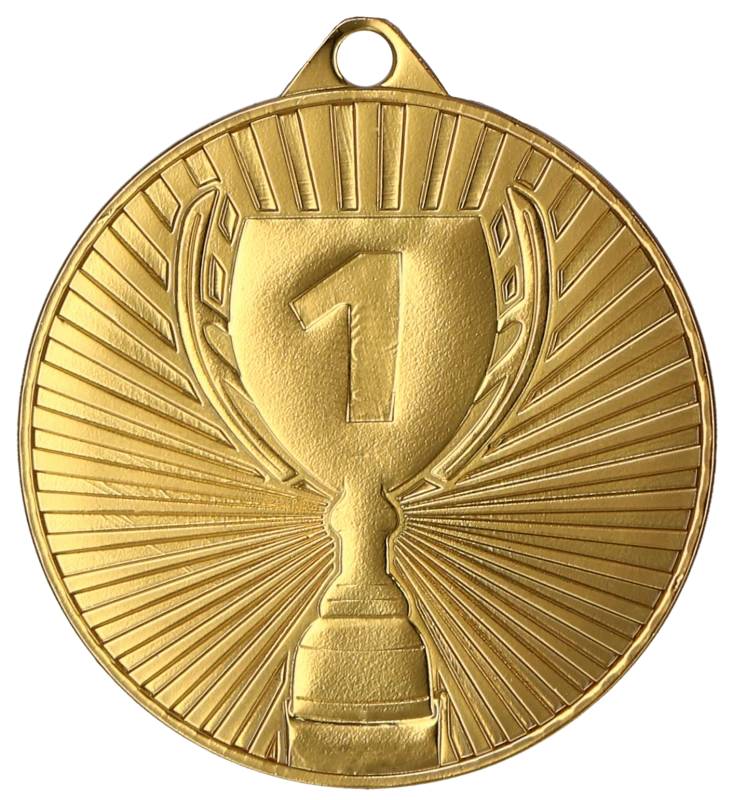 Medal stalowy złoty MMC4504/G – pucharek, Ø 45 mm