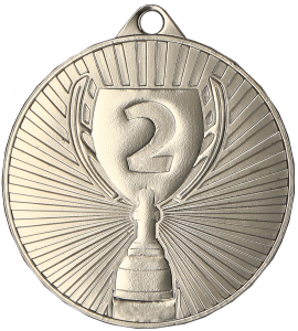 Medal stalowy srebrny MMC4504/S – pucharek, Ø 45 mm