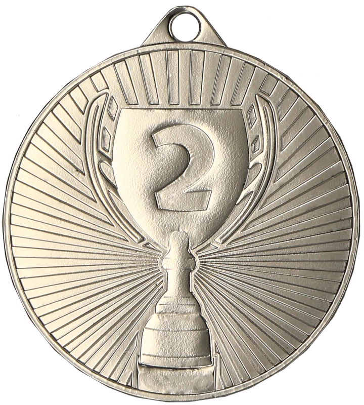 Medal stalowy srebrny MMC4504/S – pucharek, Ø 45 mm