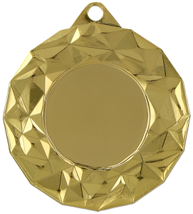Medal stalowy złoty MMC4512/G – Ø 45 mm