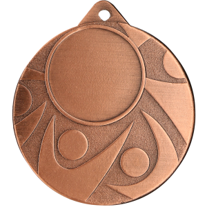 Medal stalowy brązowy z miejscem na emblemat 25 mm MMC5850/B – Ø 50 mm