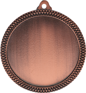 Medal stalowy brązowy z miejscem na emblemat 50 mm MMC6060/B – Ø 60 mm