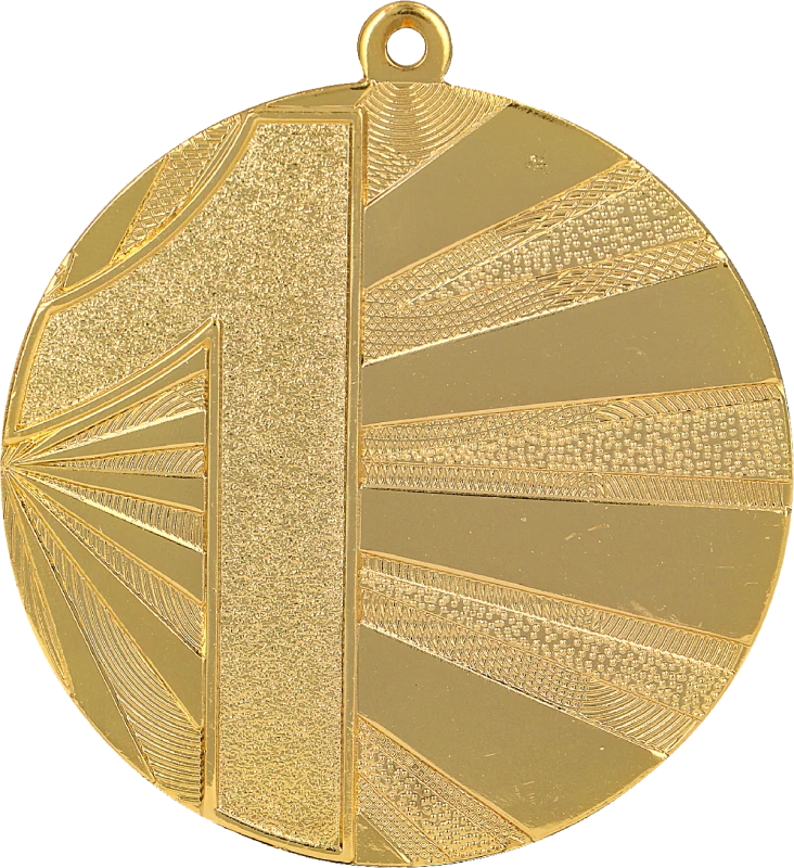 Medal stalowy złoty MMC7071/G – Ø 70 mm
