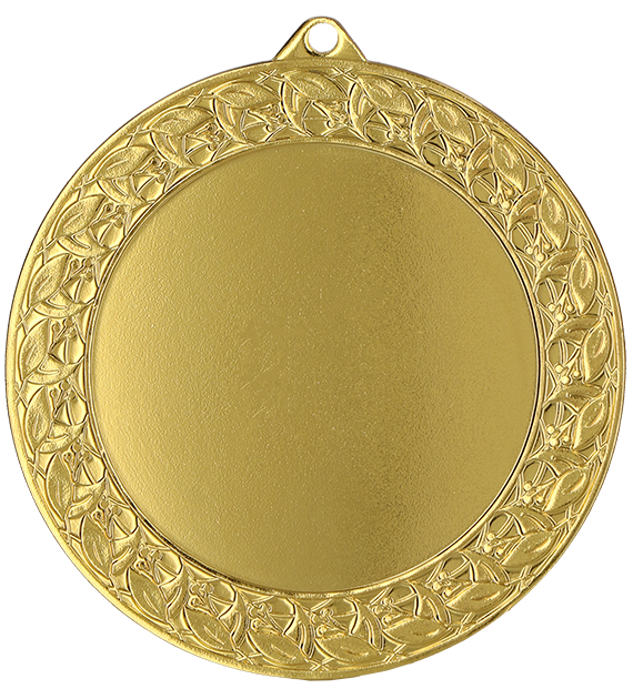 Medal stalowy złoty MMC7074/G – Ø 70 mm