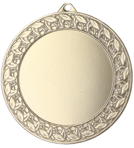 Medal stalowy srebrny MMC7074/S – Ø 70 mm