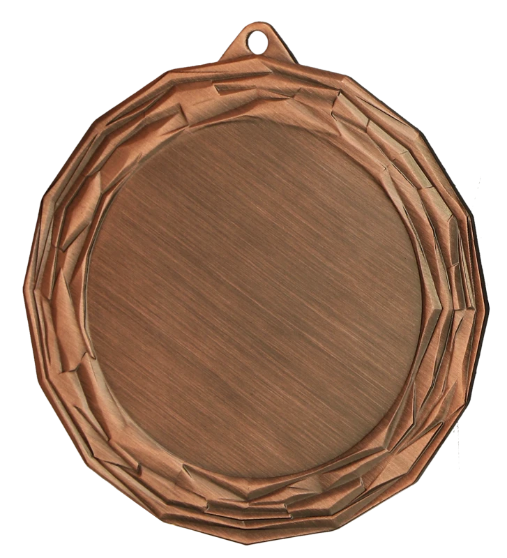 Medal stalowy brązowy z miejscem na emblemat 50 mm MMC7075/B – Ø 70 mm