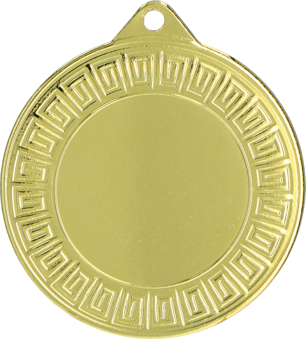 Medal stalowy złoty z miejscem na emblemat 25 mm MMC7140/G – Ø 40 mm