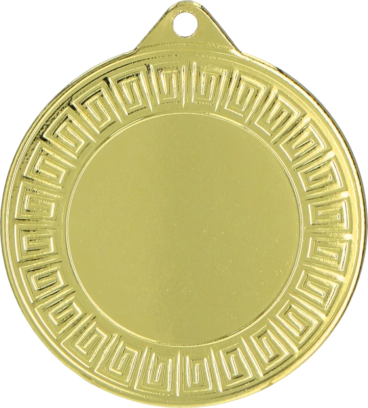 Medal stalowy złoty z miejscem na emblemat 25 mm MMC7140/G – Ø 40 mm