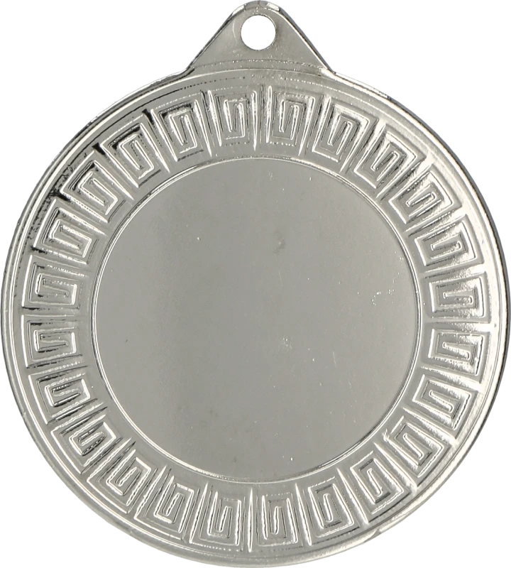 Medal stalowy srebrny z miejscem na emblemat 25 mm MMC7140/S – Ø 40 mm