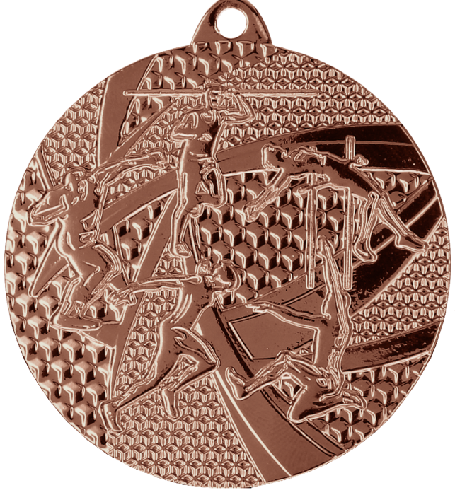 Medal stalowy brązowy MMC8450/B – lekkoatletyka, Ø 50 mm