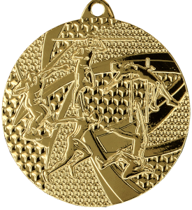 Medal stalowy złoty MMC8450/G – lekkoatletyka, Ø 50 mm