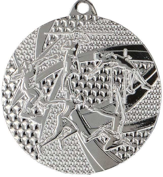 Medal stalowy srebrny MMC8450/S – lekkoatletyka, Ø 50 mm