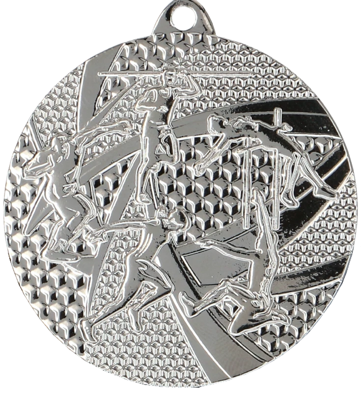 Medal stalowy srebrny MMC8450/S – lekkoatletyka, Ø 50 mm