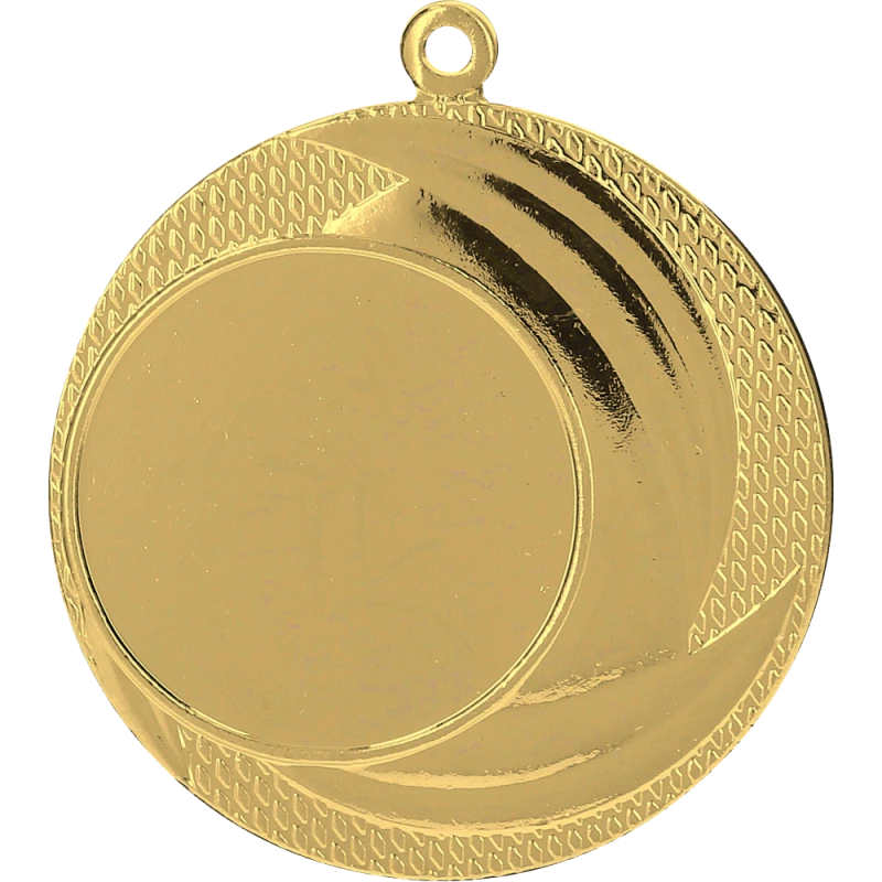 Medal stalowy złoty z miejscem na emblemat 25 mm MMC9040/G – Ø 40 mm