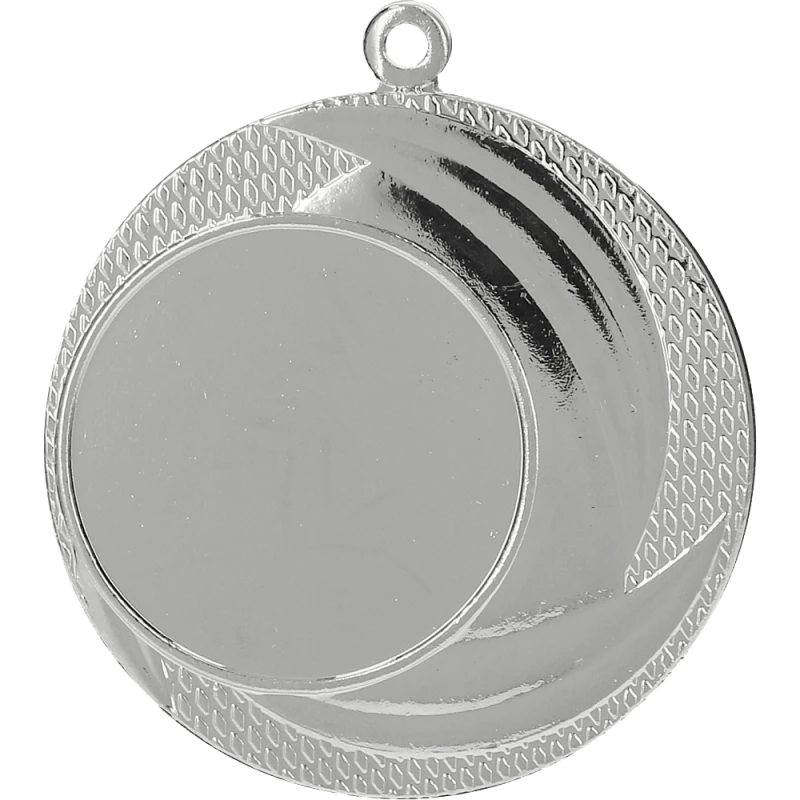 Medal stalowy srebrny z miejscem na emblemat 25 mm MMC9040/S – Ø 40 mm