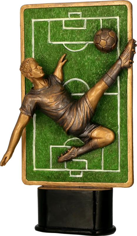 Figurka odlewana w kolorze brązu RFST3056/BR/GN – piłka nożna, najlepszy strzelec, 23 cm