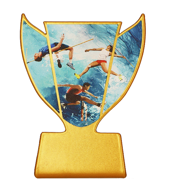 Statuetka metalowa Slimline SL-ATH – lekkoatletyka, 10 cm