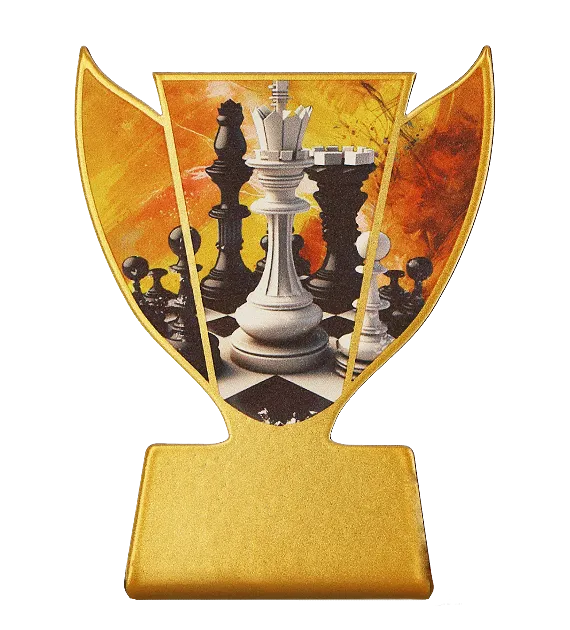 Statuetka metalowa Slimline SL-CHE – szachy, 10 cm