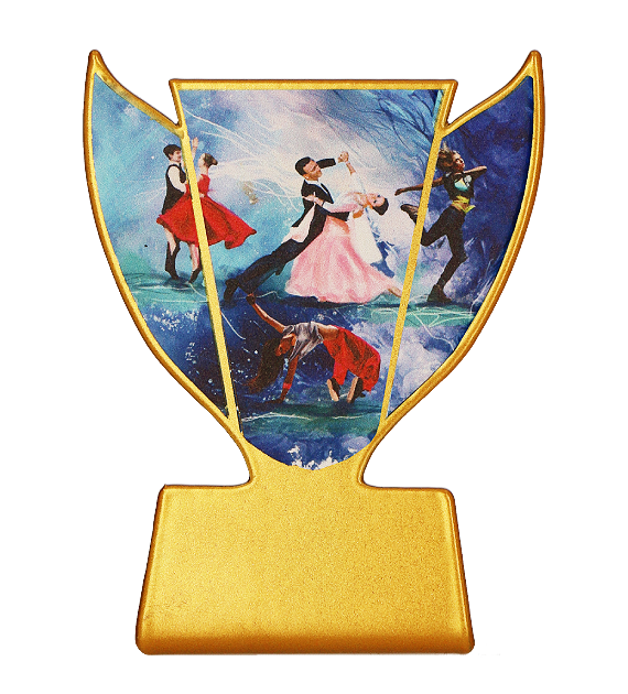 Statuetka metalowa Slimline SL-DAN – taniec, 10 cm