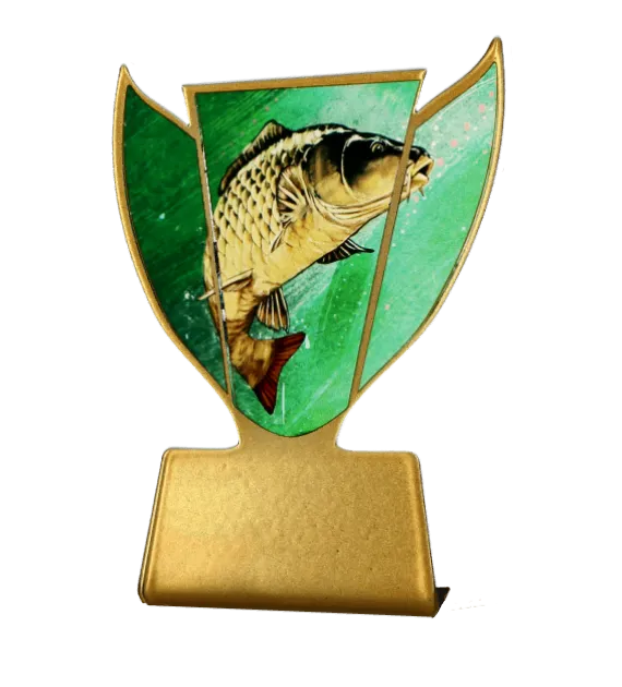 Statuetka metalowa Slimline SL-FIS – wędkarstwo, 10 cm