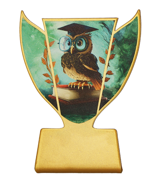 Statuetka metalowa Slimline SL-SCH3 – szkoła i edukacja, szkoła, 10 cm