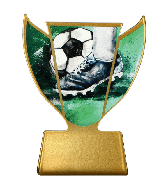 Statuetka metalowa Slimline SL-SOC1 – piłka nożna, najlepszy zawodnik, 10 cm