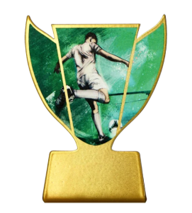 Statuetka metalowa Slimline SL-SOC2 – piłka nożna, najlepszy strzelec, 10 cm