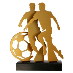 Statuetka metalowa na marmurowej podstawie TM001-SOC1 – piłka nożna, 29,5 cm