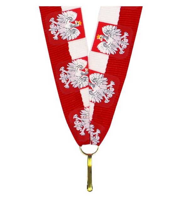 Wstążka do medalu 22 mm V10/POL – barwy narodowe Polski
