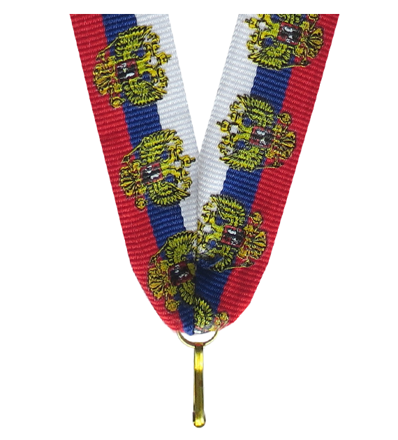 Wstążka do medalu 22 mm V10/RU – barwy Rosji + orzeł