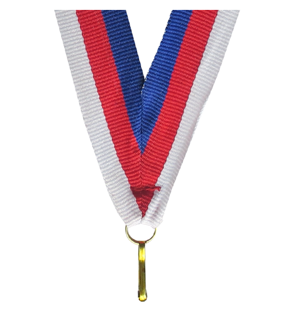 Wstążka do medalu 22 mm V2-BL/R/W – niebiesko-czerwono-biała