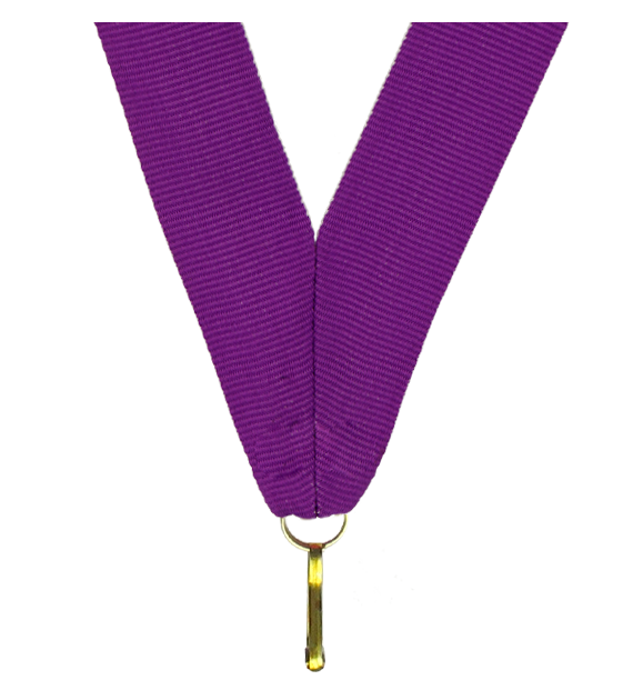 Wstążka do medalu 22 mm V2-PUR – purpurowa