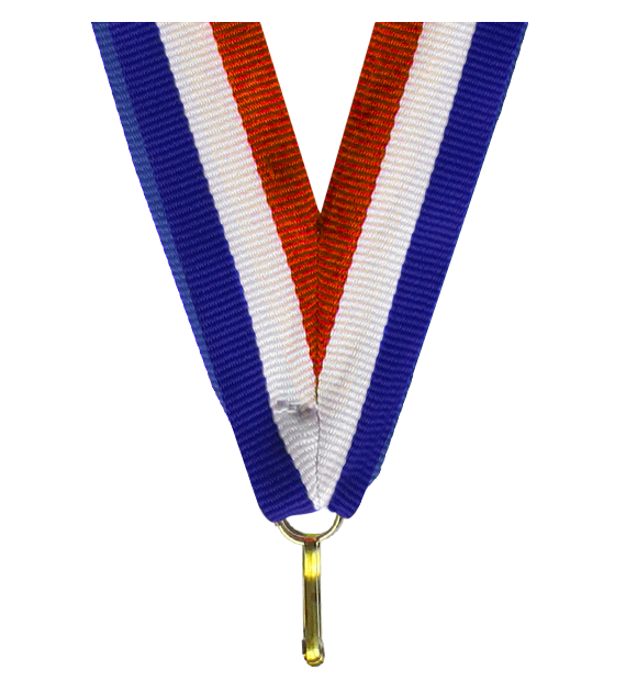 Wstążka do medalu 22 mm V2-R/W/BL – czerwono-biało-niebieska