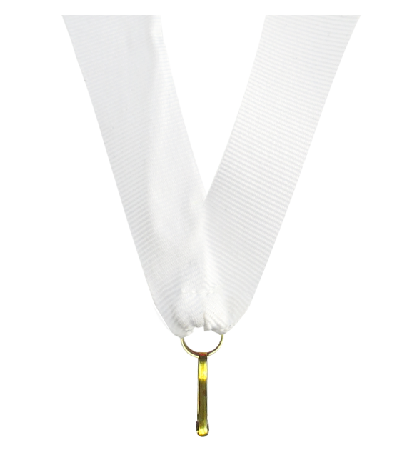 Wstążka do medalu 22 mm V2-WH – biała