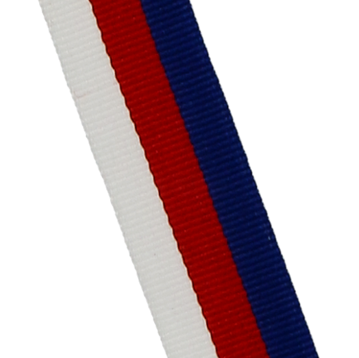 Wstążka do medalu 20 mm bez karabińczyka V3-BL/R/W – bez karabińczyka, niebiesko-czerwono-biała