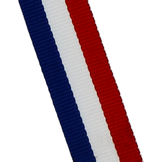 Wstążka do medalu 20 mm bez karabińczyka V3-R/W/BL – bez karabińczyka, czerwono-biało-niebieska