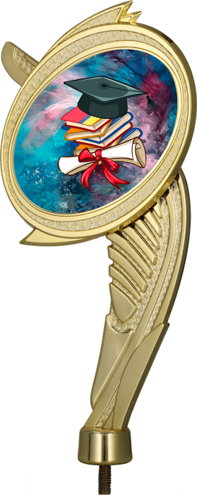 Figurka plastikowa złota WING/EDU – szkoła i edukacja, 20 cm