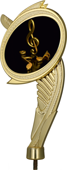 Figurka plastikowa złota WING/MUS – muzyka, 20 cm