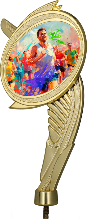 Figurka plastikowa złota WING/RUN – biegi, 20 cm