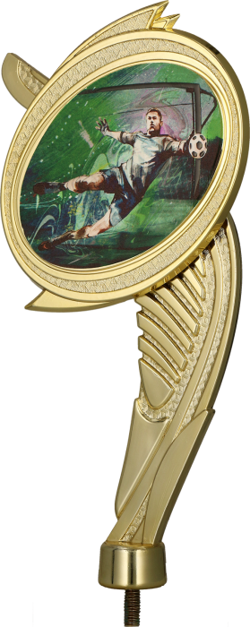 Figurka plastikowa złota WING/SOC3 – piłka nożna, 20 cm