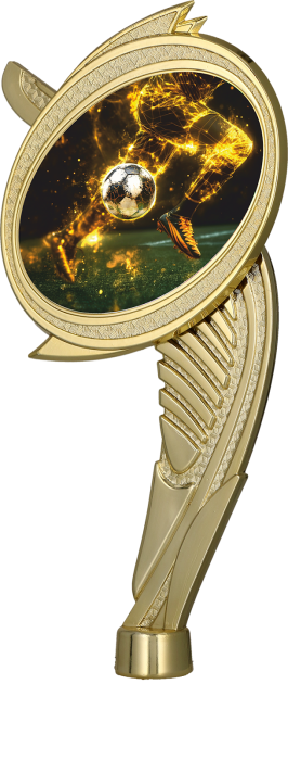 Figurka plastikowa złota WING/SOC7 – piłka nożna, 20 cm