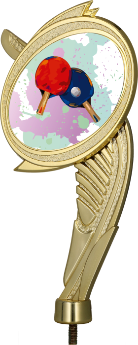 Figurka plastikowa złota WING/TAB – tenis stołowy, 20 cm
