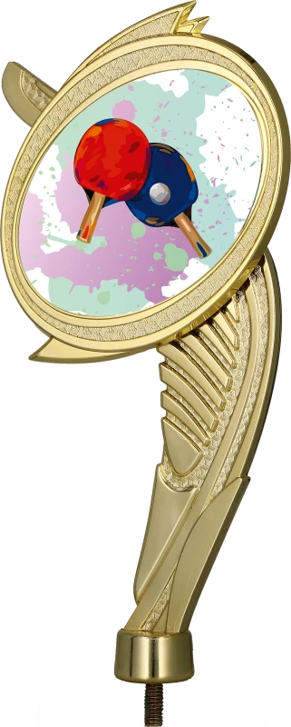 Figurka plastikowa złota WING/TAB – tenis stołowy, 20 cm
