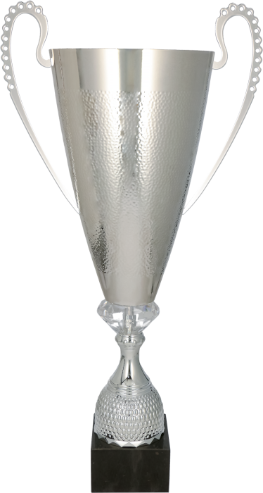 Puchar metalowy srebrny 1077 – 3 rozmiary (60–76 cm)