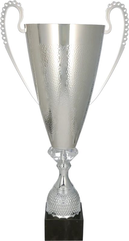 Puchar metalowy srebrny 1077 – 3 rozmiary (60–76 cm)