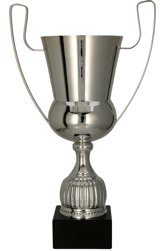 Puchar metalowy srebrny 2092 – 3 rozmiary (42–53 cm)