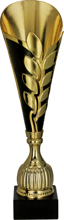 Puchar plastikowy złoto-czarny 7262 – 3 rozmiary (38,5–43,5 cm)