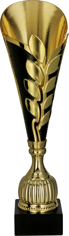 Puchar plastikowy złoto-czarny 7262 – 3 rozmiary (38,5–43,5 cm)