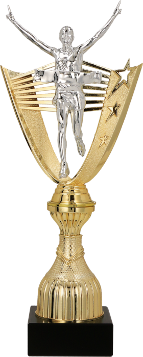 Puchar plastikowy złoty Regis 8304 – biegi, 3 rozmiary (27,5–29,5 cm)